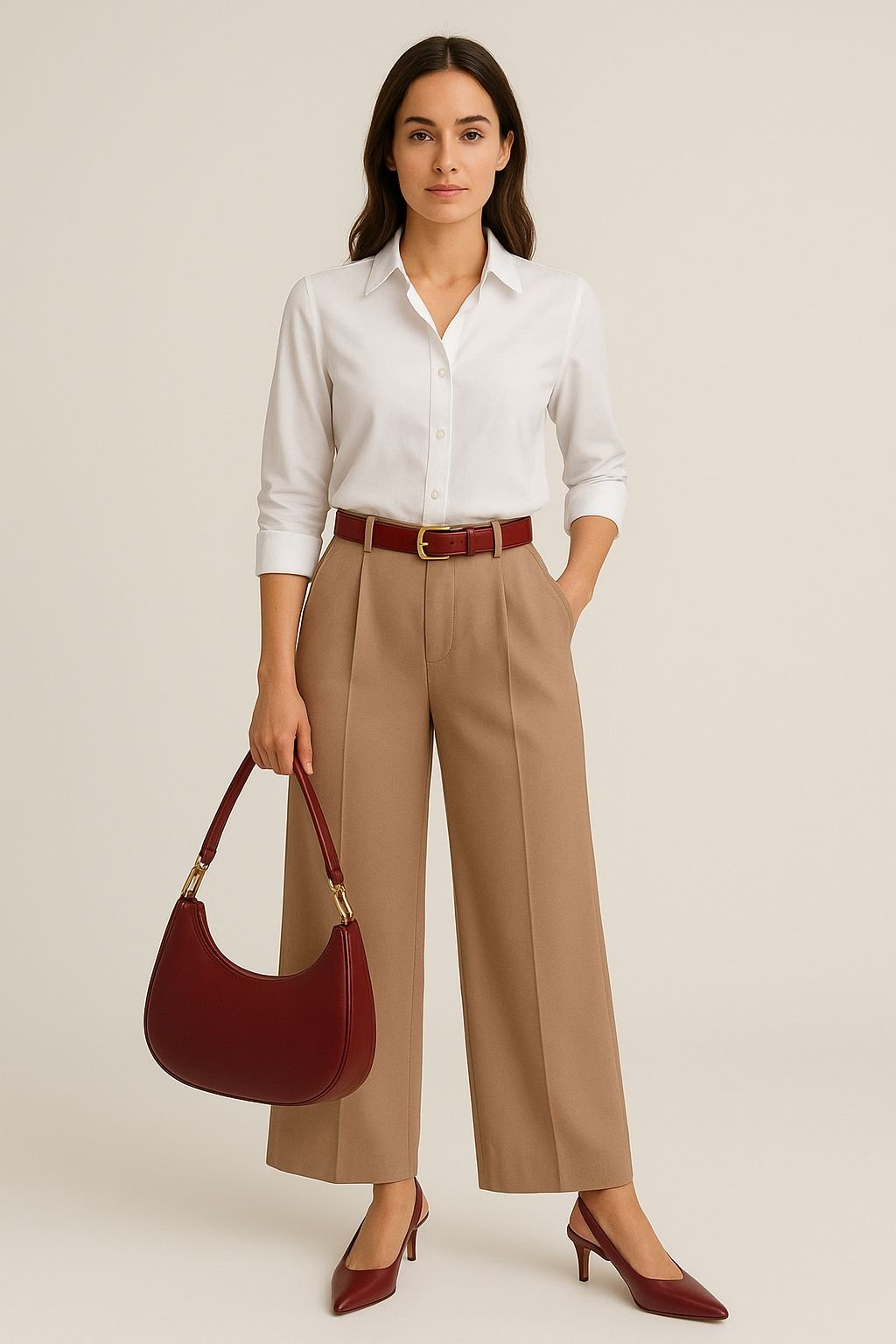Camel & Burgundy Chic - Curated product collection