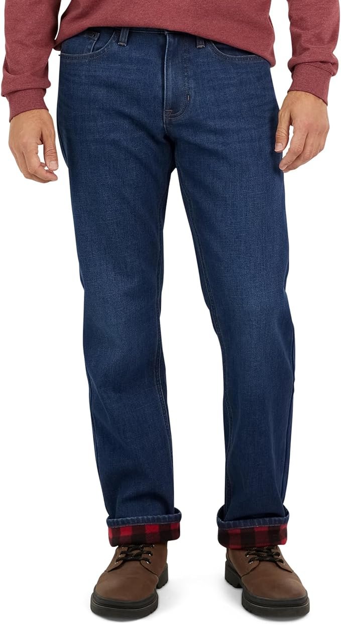 Weatherproof Vintage Fleece Lined Jeans Men - Regular Fit | Soft & Warm, Cold Weather Insulated Fleece Winter Pants for Men - Product image